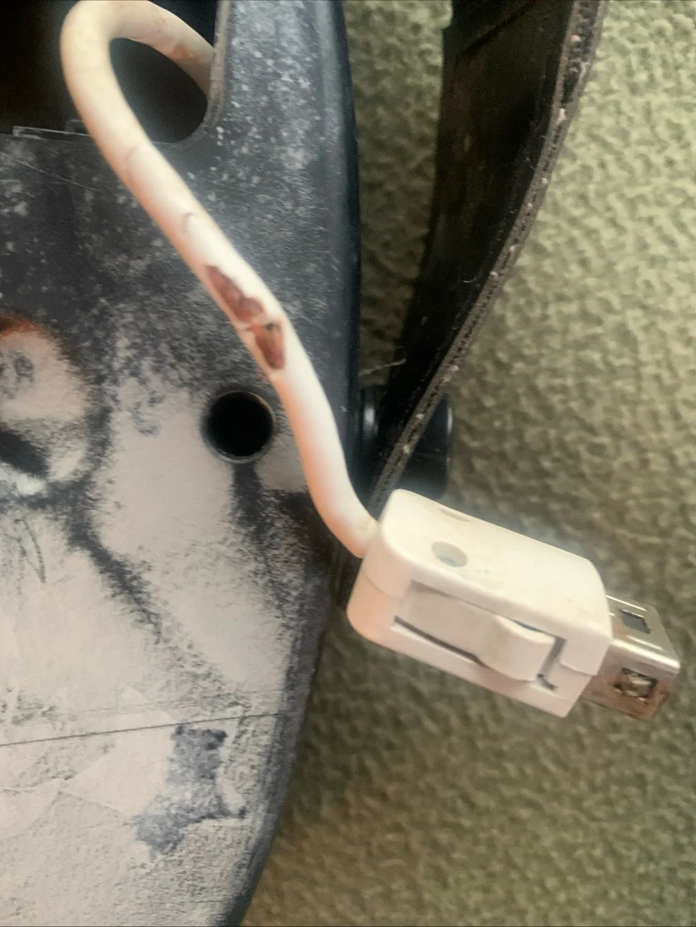 Les Paul Controller for Nintendo Wii. Black and white. 29” x 10” x 4”.